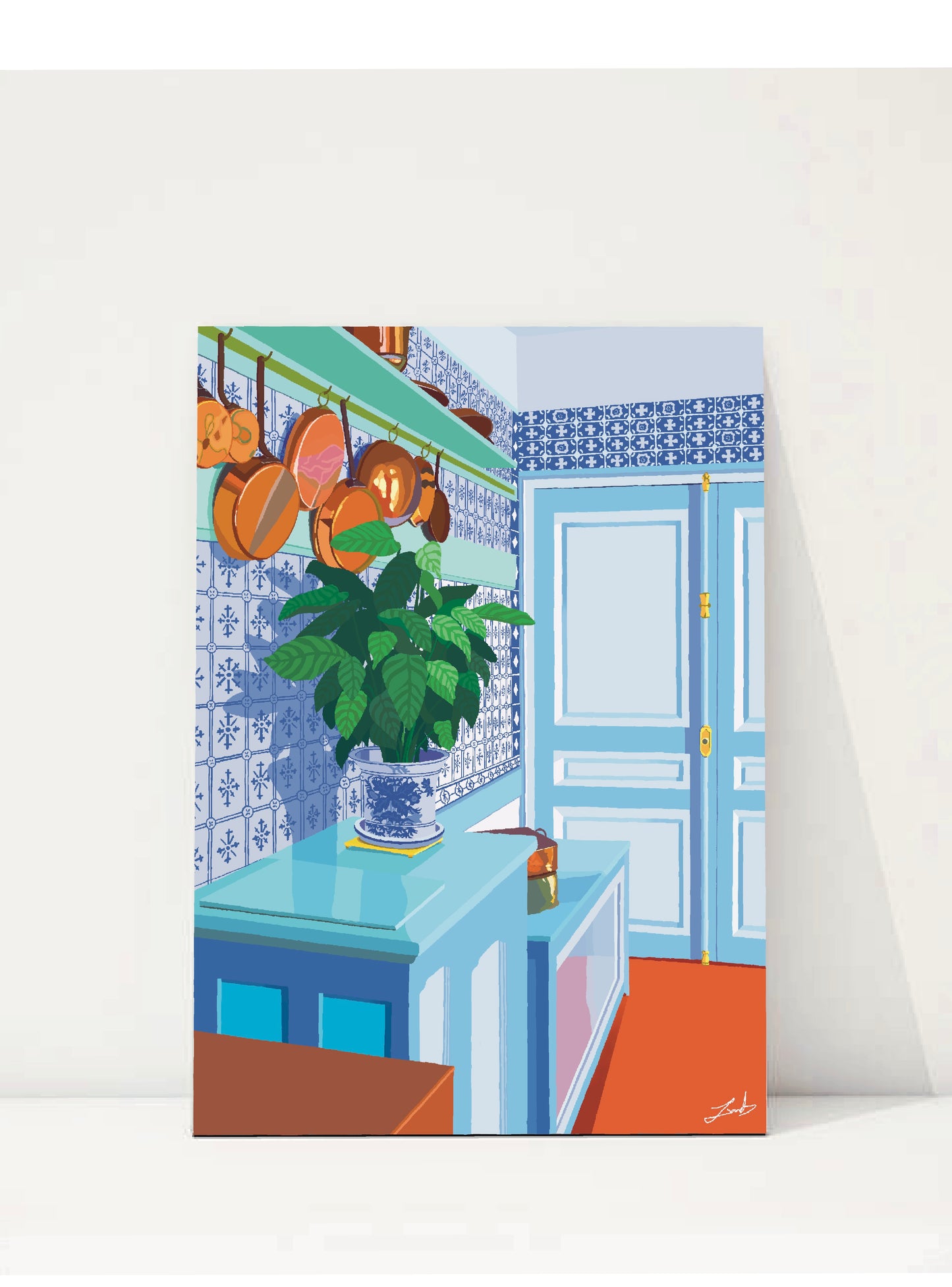 Illustration - La cuisine de Claude Monet