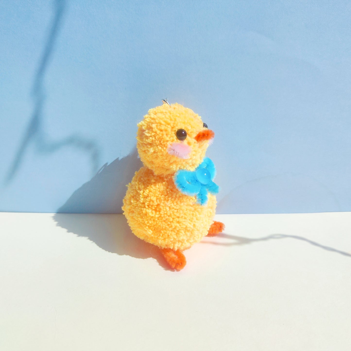 Porte-clé pompom - Petit Poussin