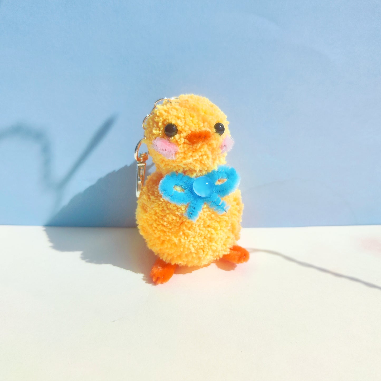 Porte-clé pompom - Petit Poussin